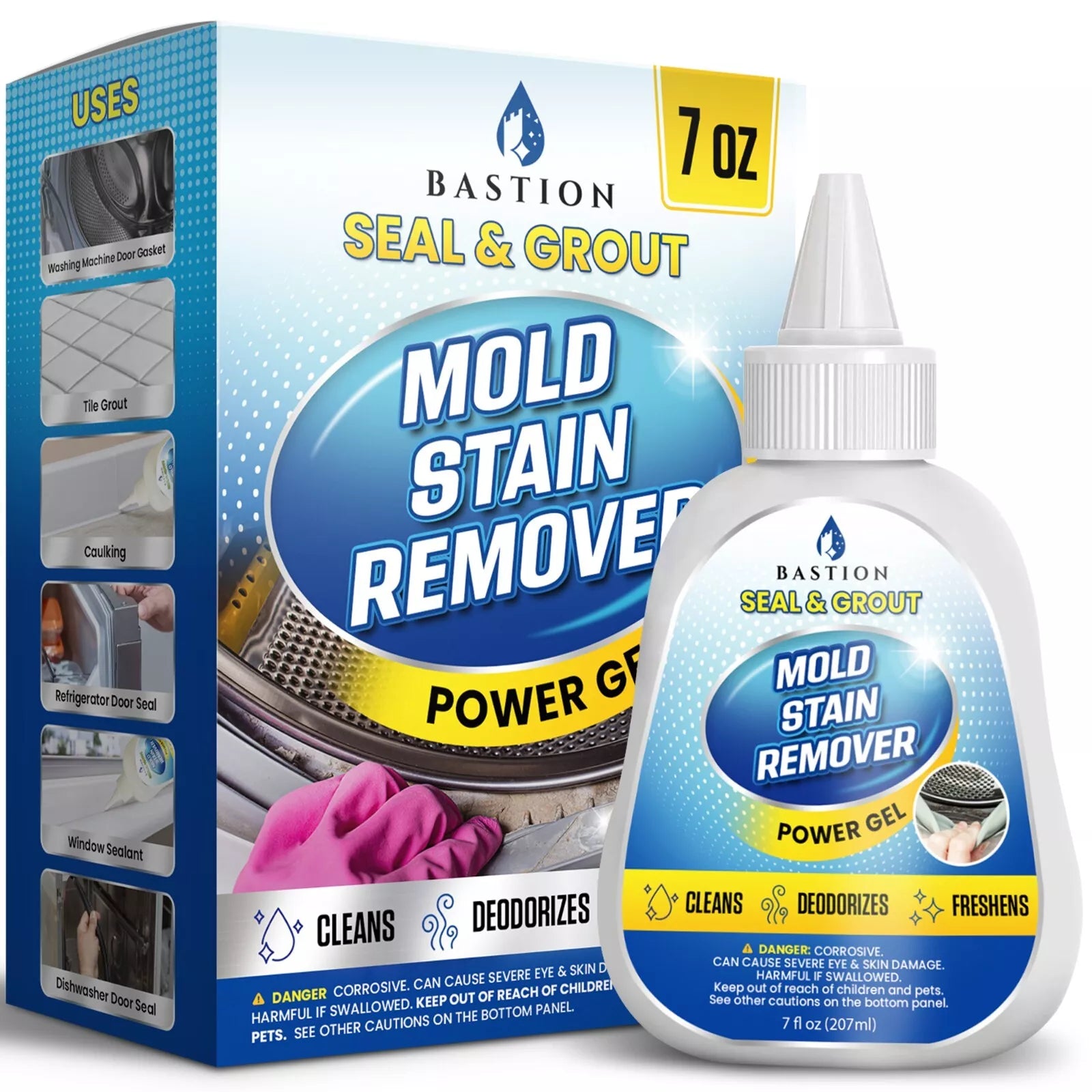 Mold Stain Remover Power Gel for Front Loader 7oz