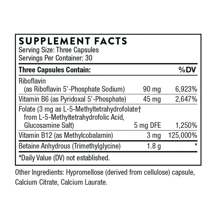 [Pack of 2] THORNE - Methyl-Guard Plus , Gluten-Free, Dairy-Free - 90 Capsules