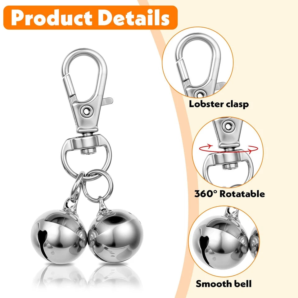 Yuanchu 4-Pack Loud Pet Collar Bells for Dogs & Cats