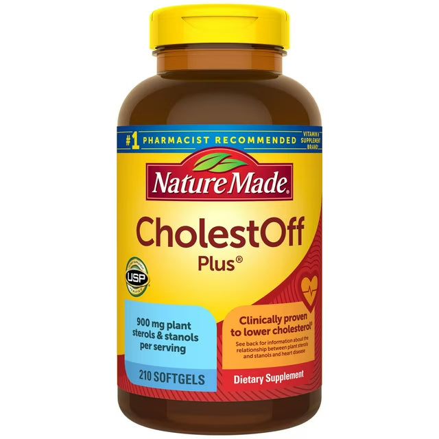 Nature Made CholestOff Plus 210 Softgels Heart Health & Cholesterol Support