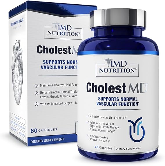 1MD Nutrition CholestMD Promotes Cholesterol Health 60 Capsules