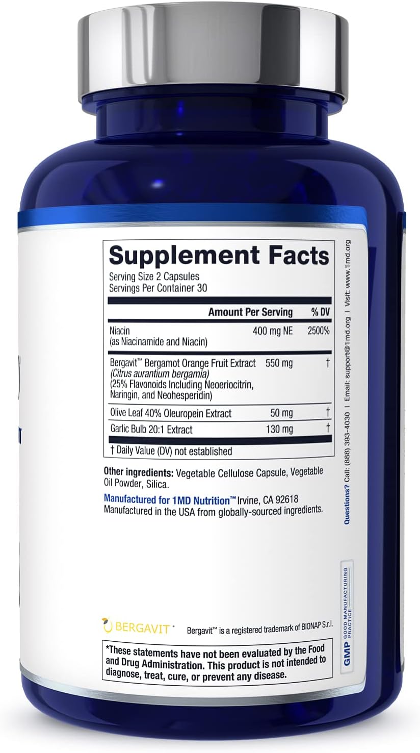 1MD Nutrition CholestMD Promotes Cholesterol Health 60 Capsules