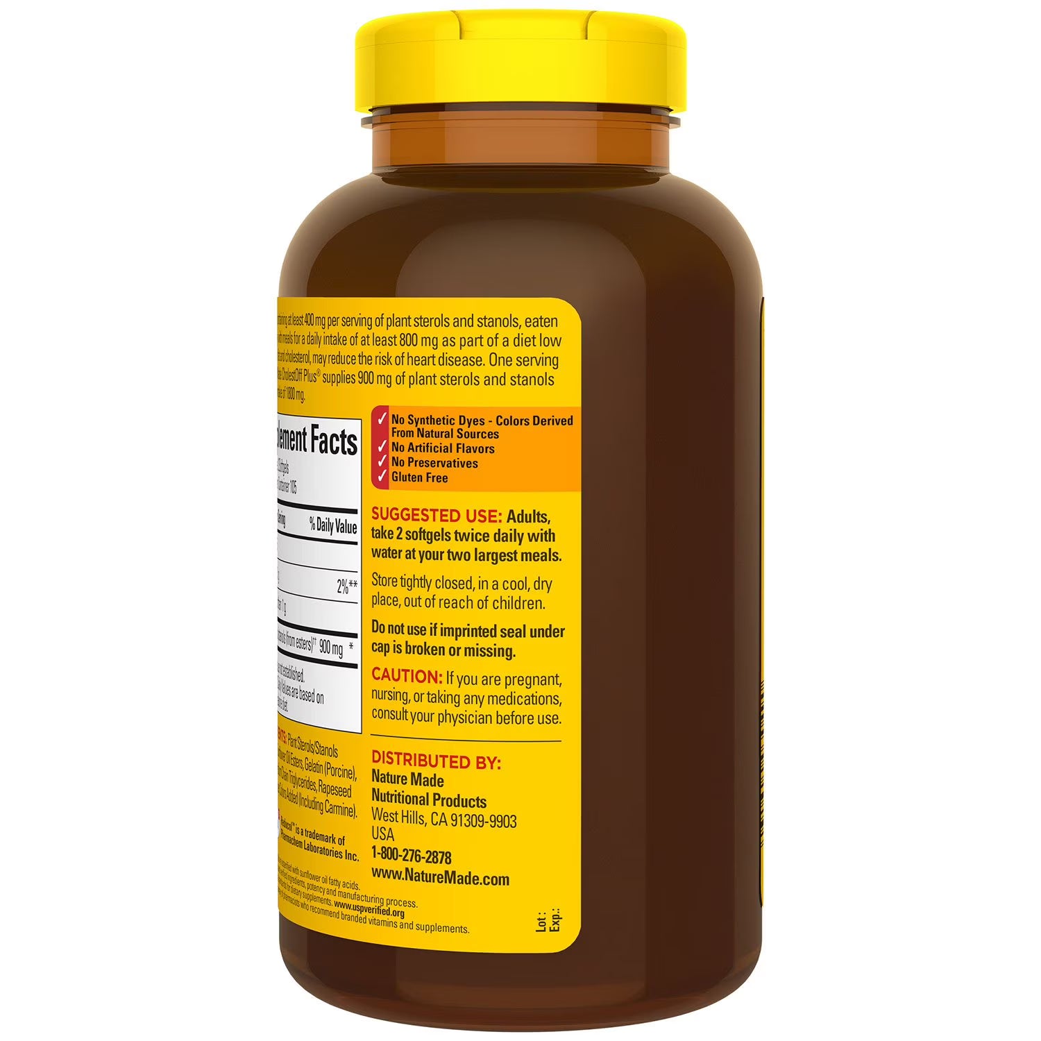 Nature Made CholestOff Plus 210 Softgels Heart Health & Cholesterol Support