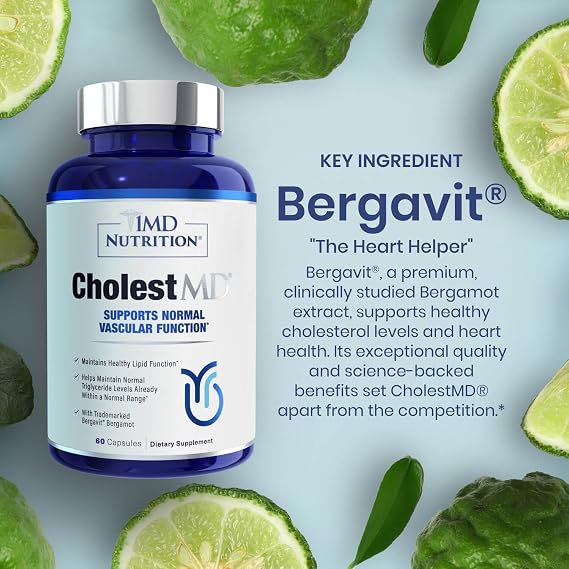 1MD Nutrition CholestMD Promotes Cholesterol Health 60 Capsules