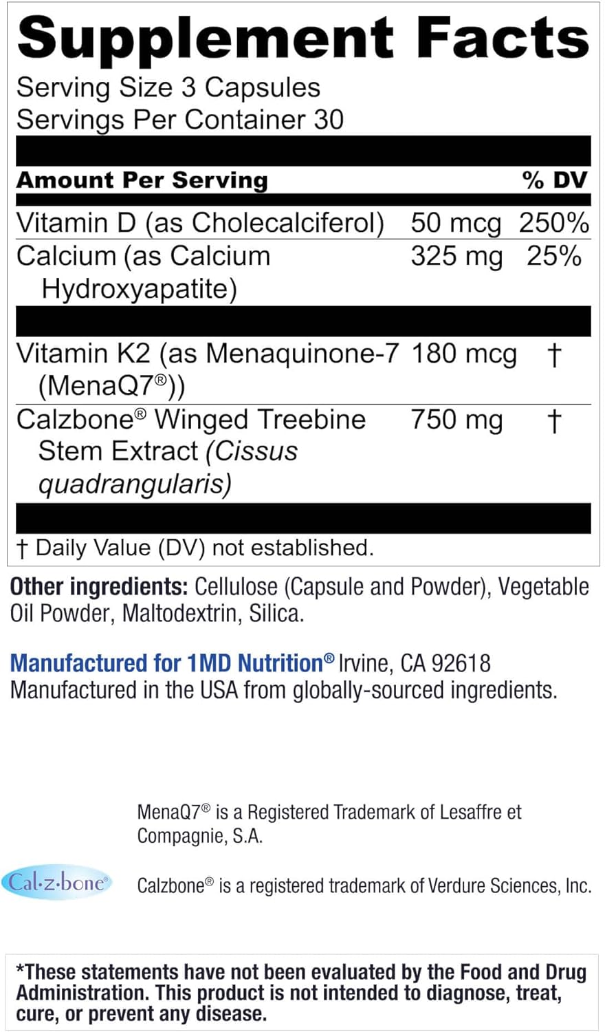 1MD Nutrition OsteoMD Bone Health Support 90 Softgels