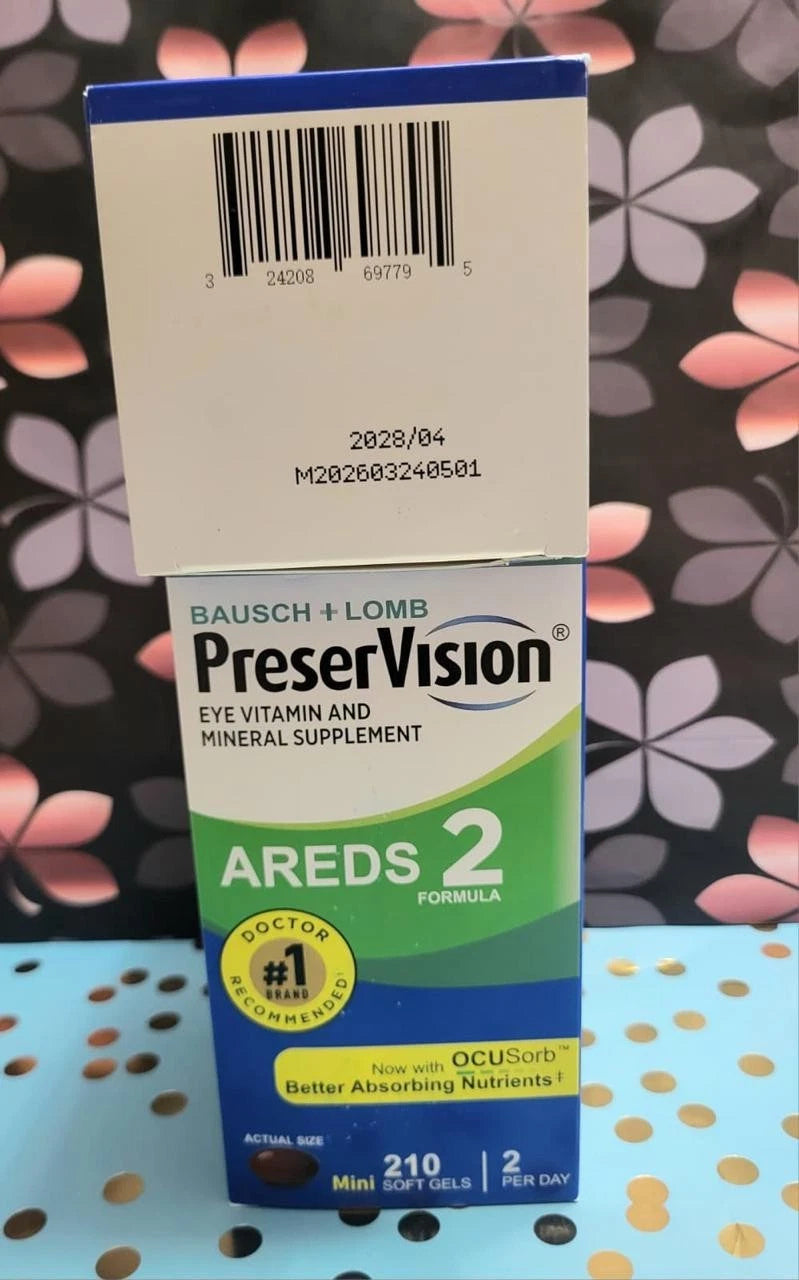 PreserVision AREDS 2 Eye Vitamin Softgels-Pack of 2 |210ct