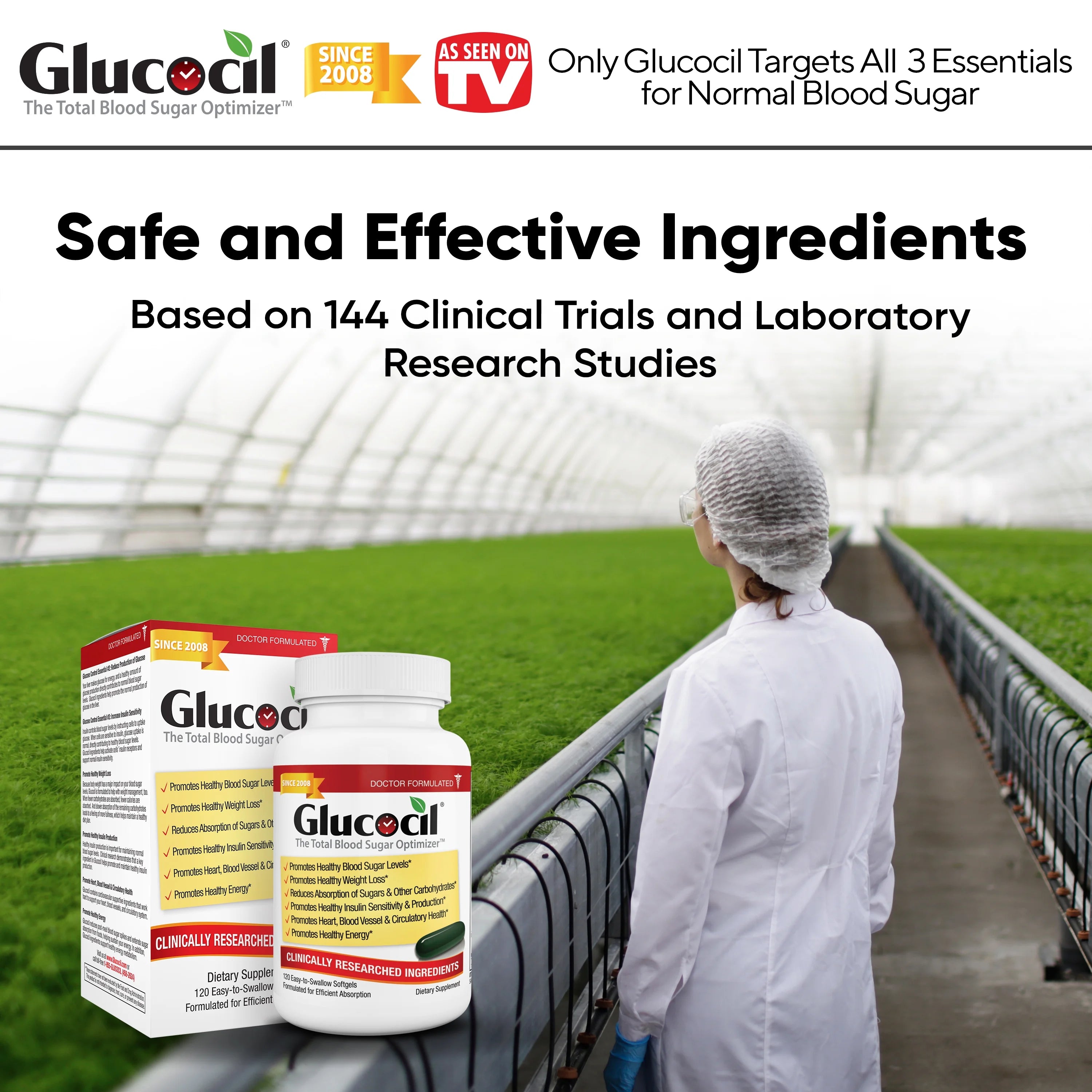 Glucocil 30-Day Supply 120CT – Premium Blood Sugar Support