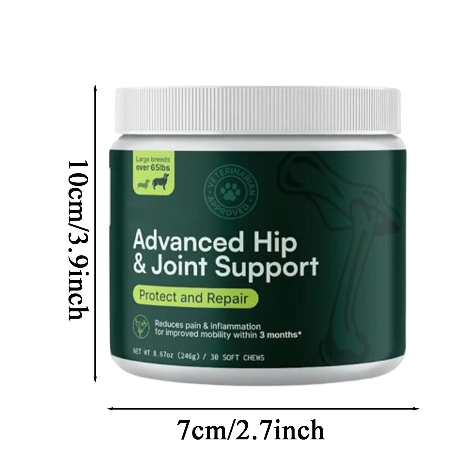 Wuffes Joint Support Soft Chews for Dogs | Glucosamine, MSM, Green-Lipped Mussels | 30 Count, US