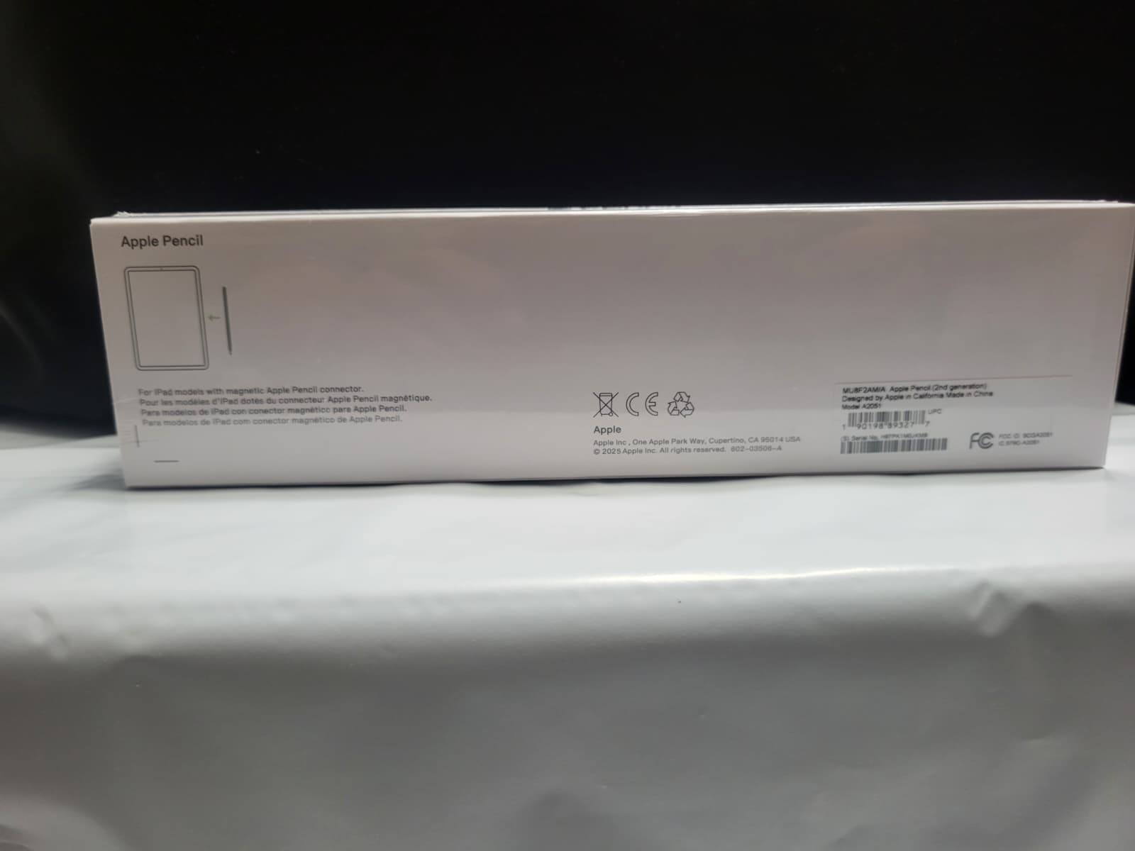 Apple Pencil 2nd Generation iPad Pro Stylus MU8F2AM/A
