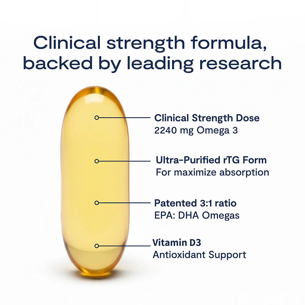 PRN De3 Eye Omega Fish Oil 270 Softgels - Support for Dry Eyes