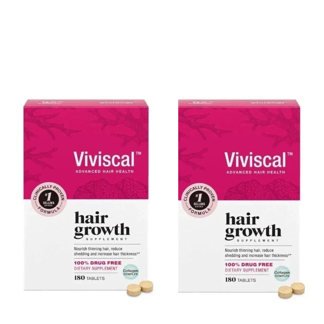 Pack of 2 Viviscal Professional Hair Growth Supplement Women 180 Tablets
