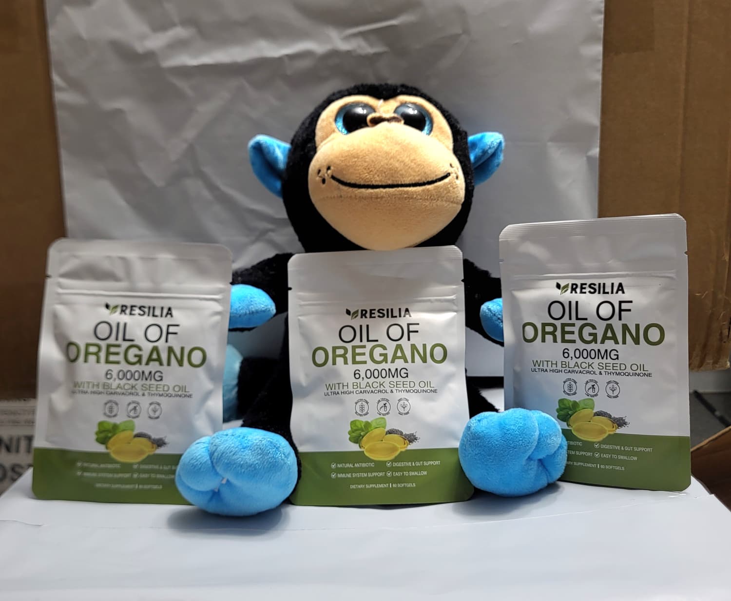 2 in 1 Oil of Oregano & Black Seed Softgels with Carvacrol , Immune Support