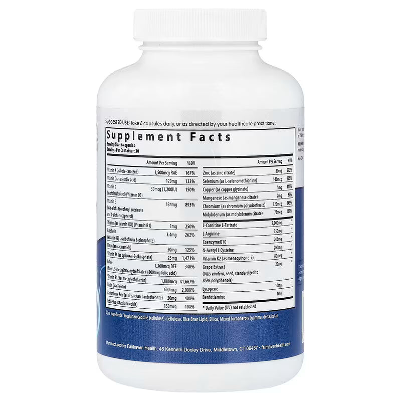 Fairhaven Health, FH Pro for Men, Multivitamin, 180 Capsules