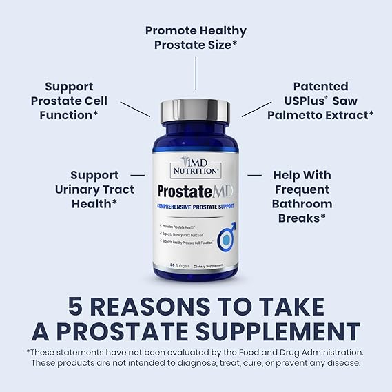 1MD Nutrition ProstateMD Saw Palmetto Prostate Support 30 Day Supply Supplement