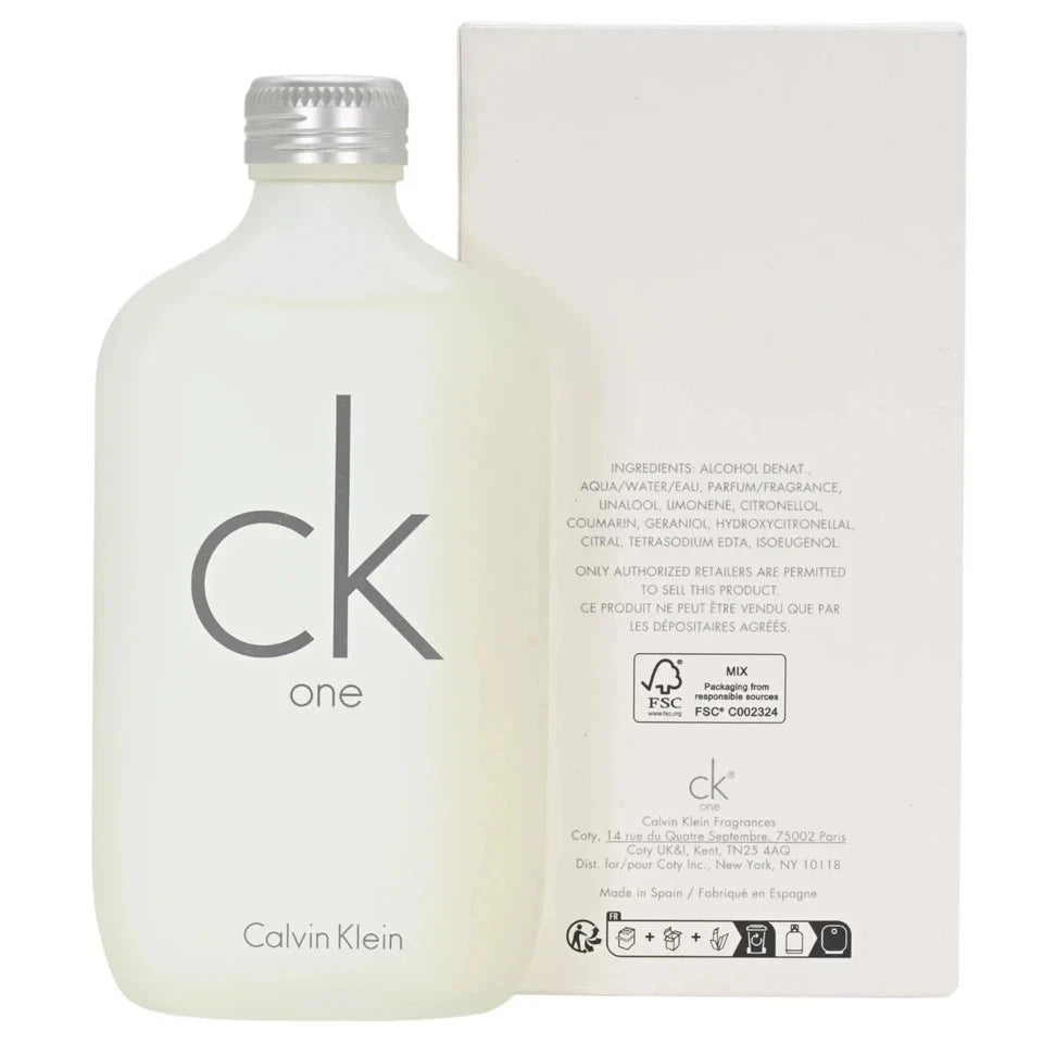 CK One by Calvin Klein Unisex Eau de Toilette 6.7 oz (200ml) New in Box