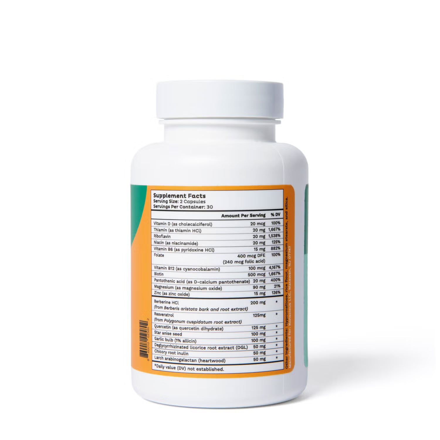 Emma Gut Health Gas and Bloating Relief, Constipation 60 Capsules