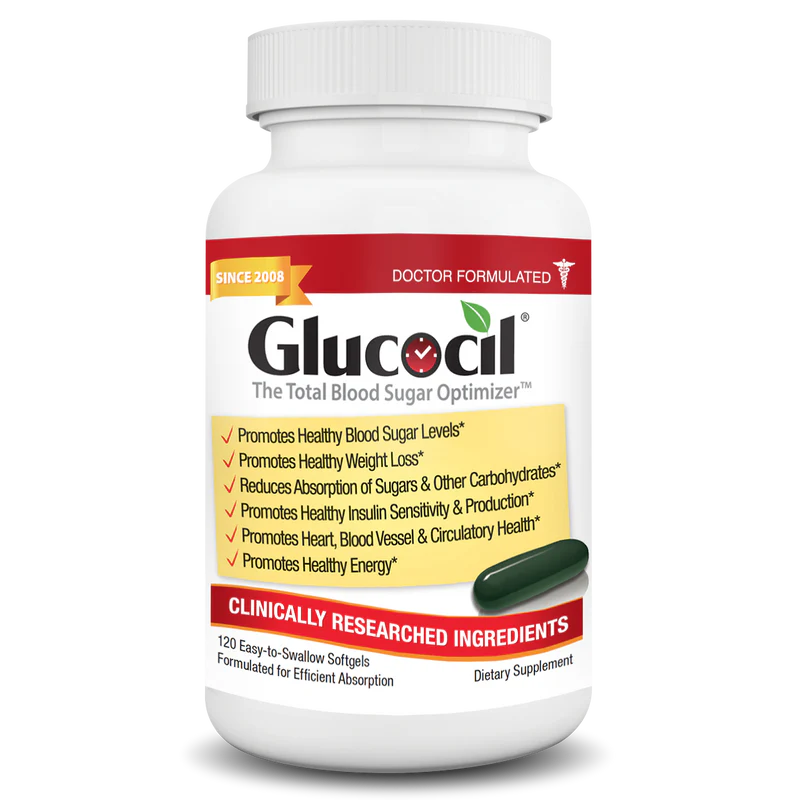 Glucocil 30-Day Supply 120CT – Premium Blood Sugar Support