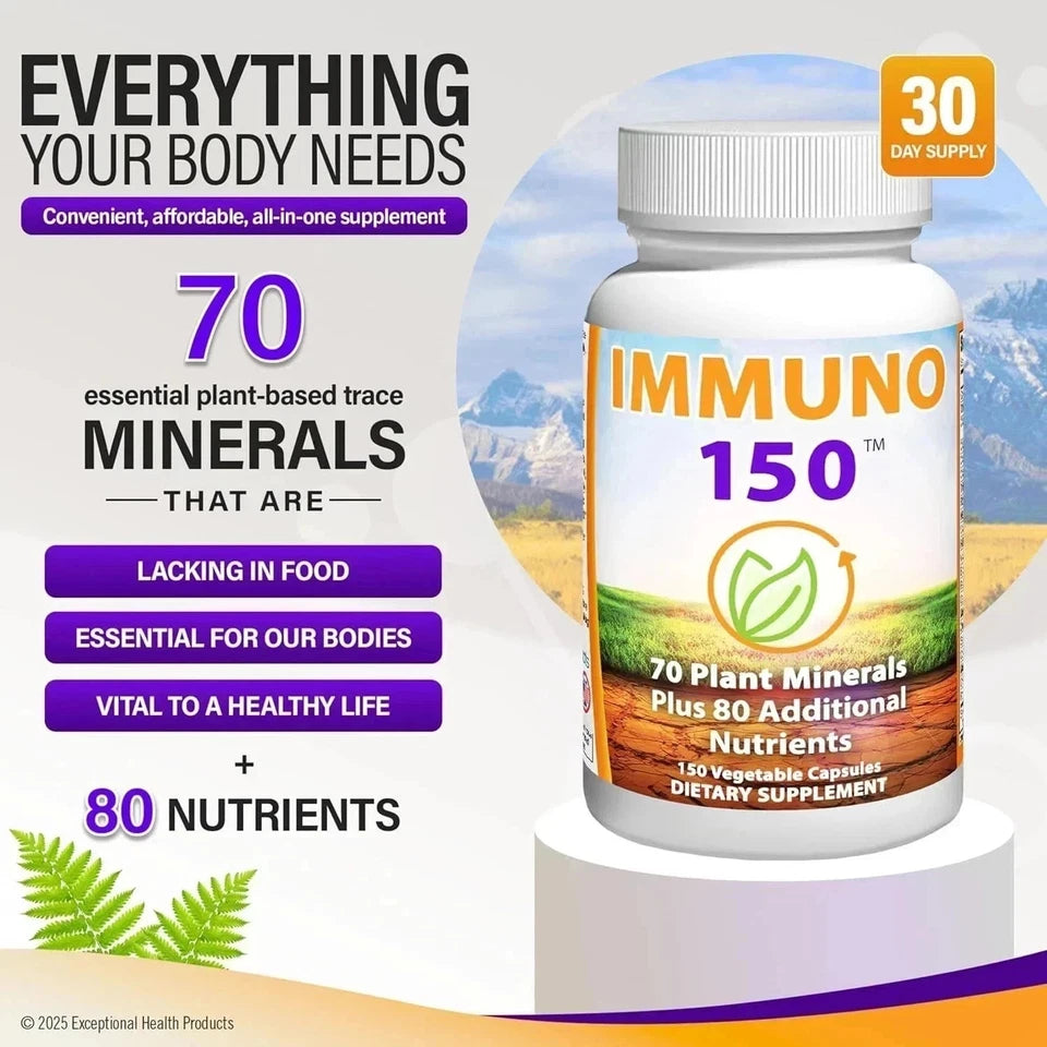 Immuno 150 Immune Support Supplement – 150 Vegetable Capsules