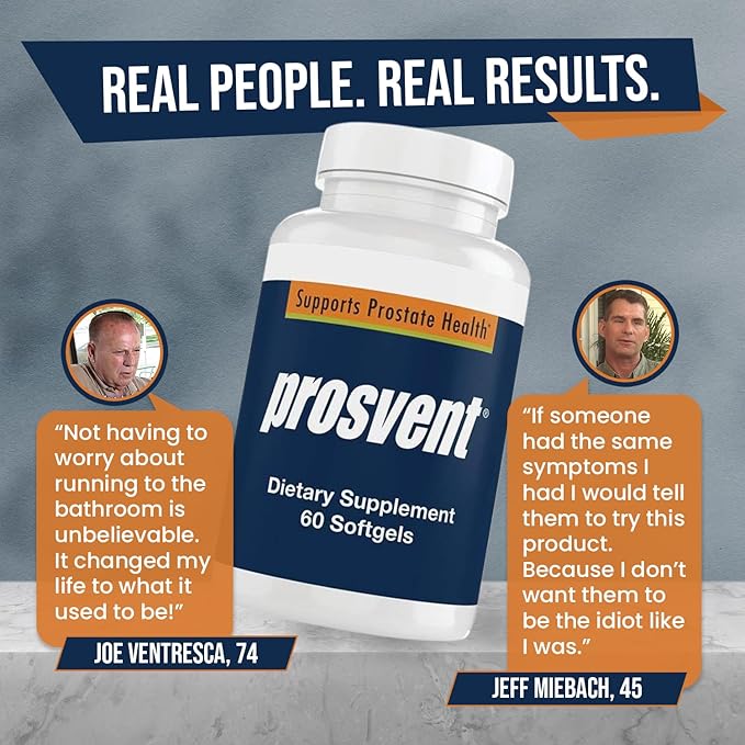 Advanced Men's Prostate Support Natural Supplement Prosvent 60 count