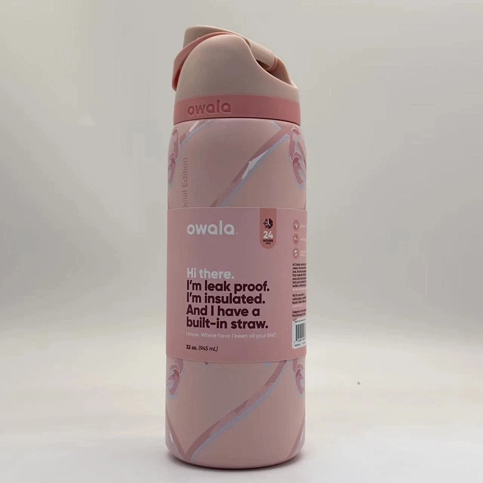 Owala FreeSip Water Bottle 32oz - Edition Pink