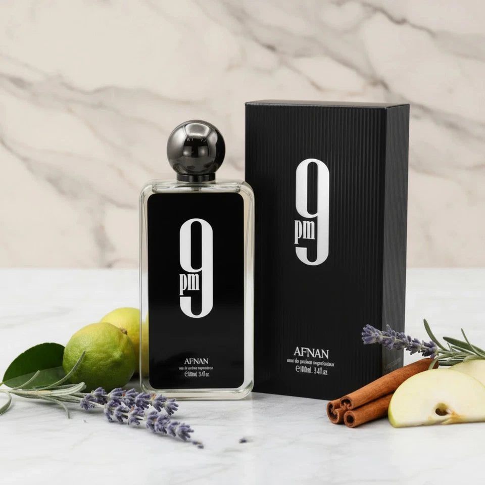 9 PM by Afnan Eau de Parfum Spray for Men 3.4 fl oz New in Box