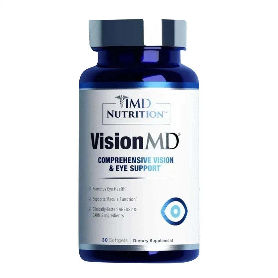 MD Nutrition VisionMD Eye Health Supplement – Eye Vitamins with Vitamin C, 30 Softgels