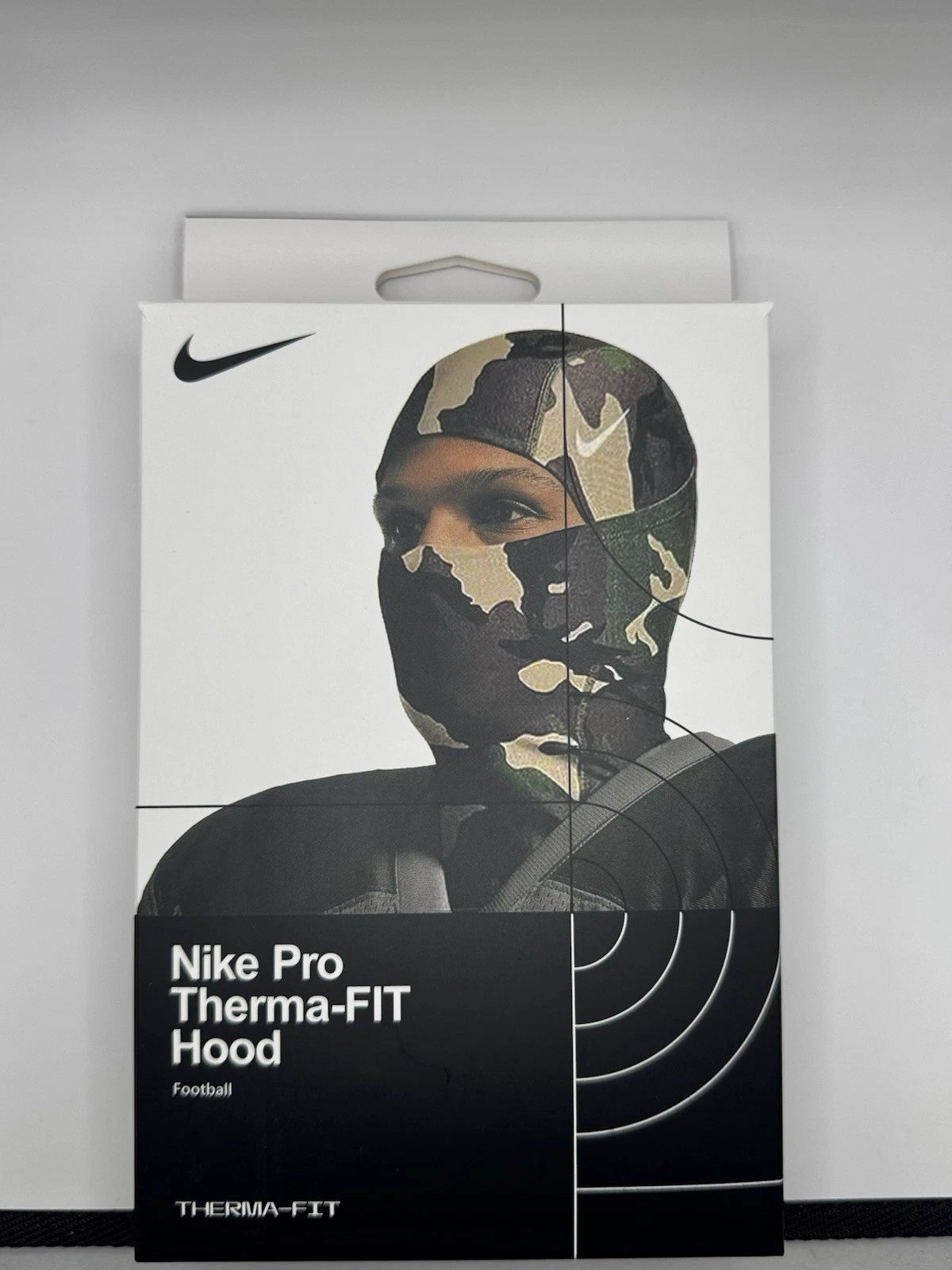 Nike Pro HyperWarm Hood Ski Mask Balaclava - Green Camo