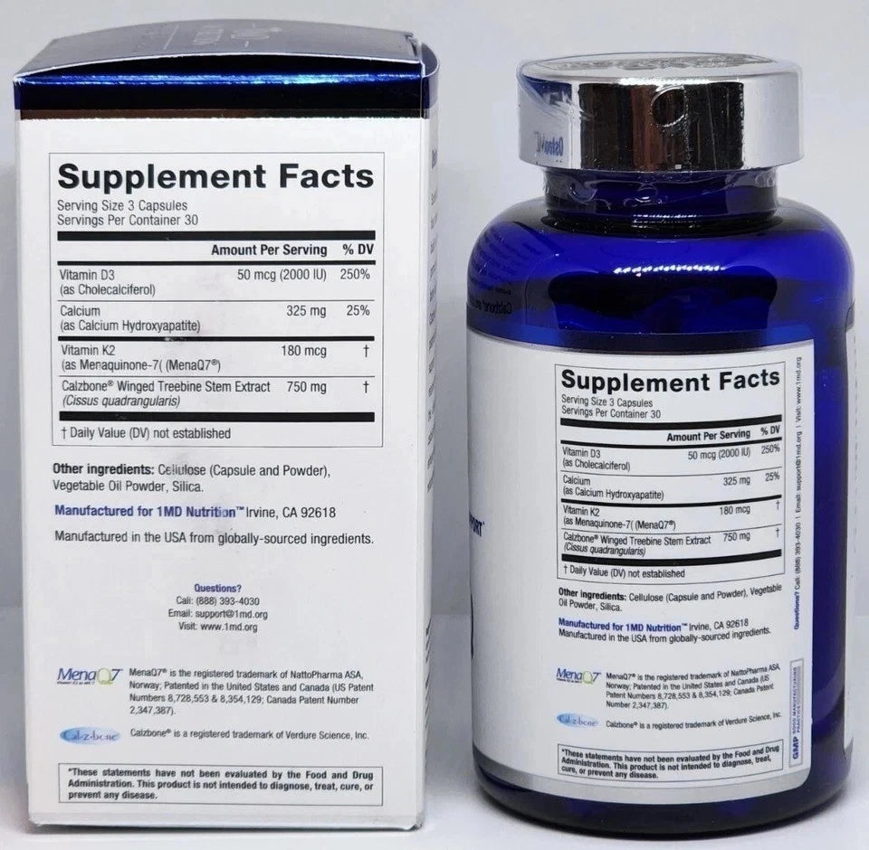 1MD Nutrition OsteoMD Bone Health Support 90 Softgels
