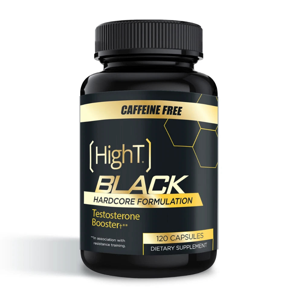 High T Black - Best All Natural Testosterone Booster - Energy Booster 120 ct