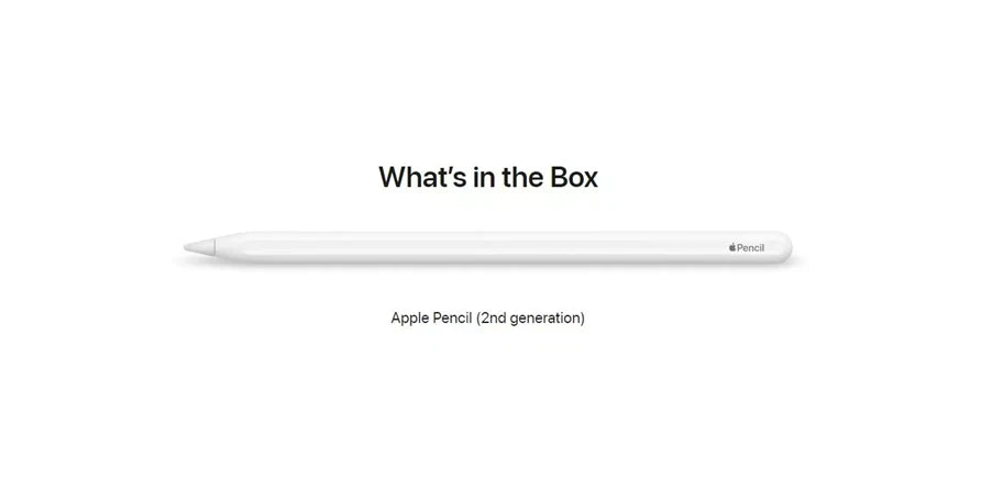 Apple Pencil 2nd Generation iPad Pro Stylus MU8F2AM/A