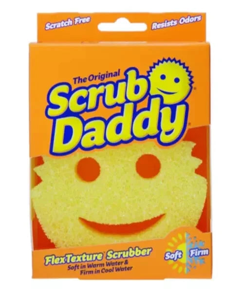 Scrub Daddy Cleaning Sponge - Yellow Scratch-Free Cleaner Tool