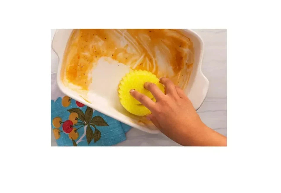 Scrub Daddy Cleaning Sponge - Yellow Scratch-Free Cleaner Tool