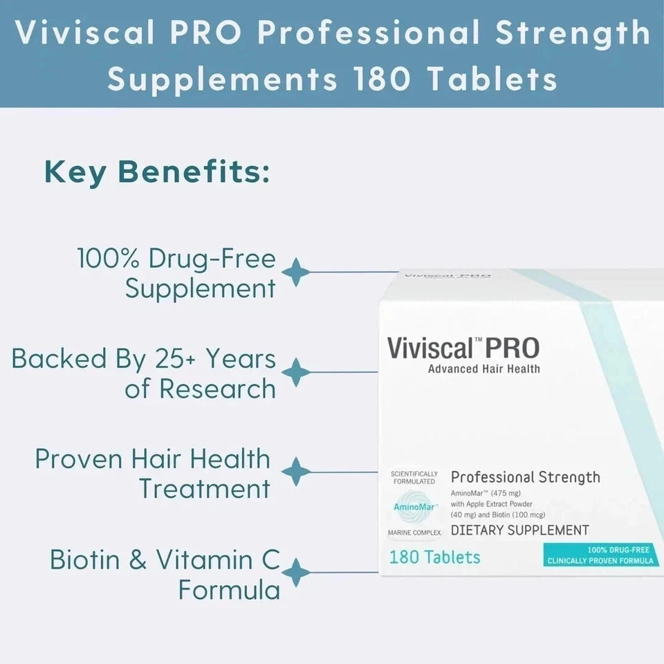 Viviscal PRO Advanced Hair Growth Supplement – 180 Tablets